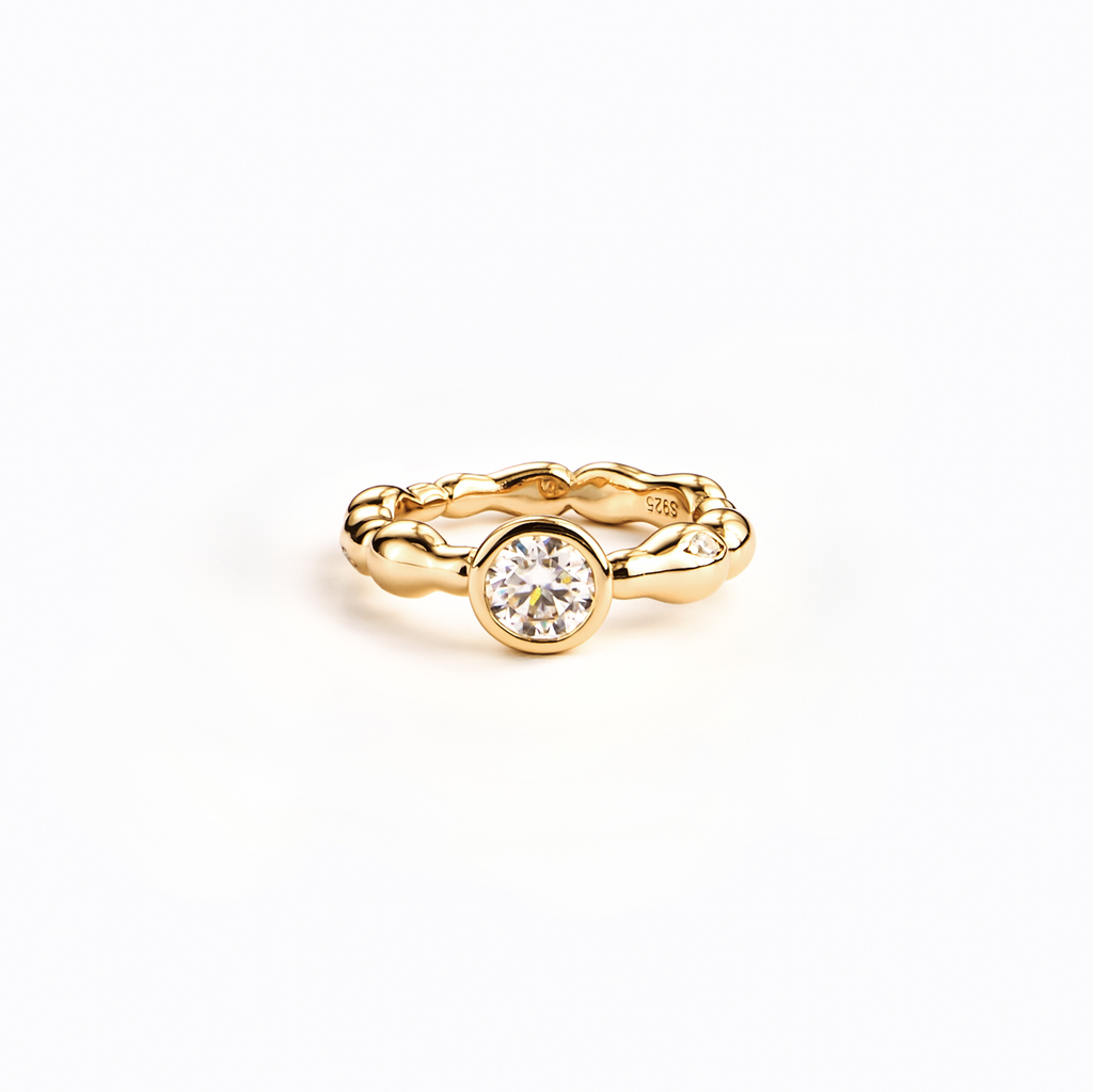 Solar Moissanite ring