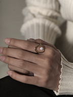 Orbit Pearl Ring