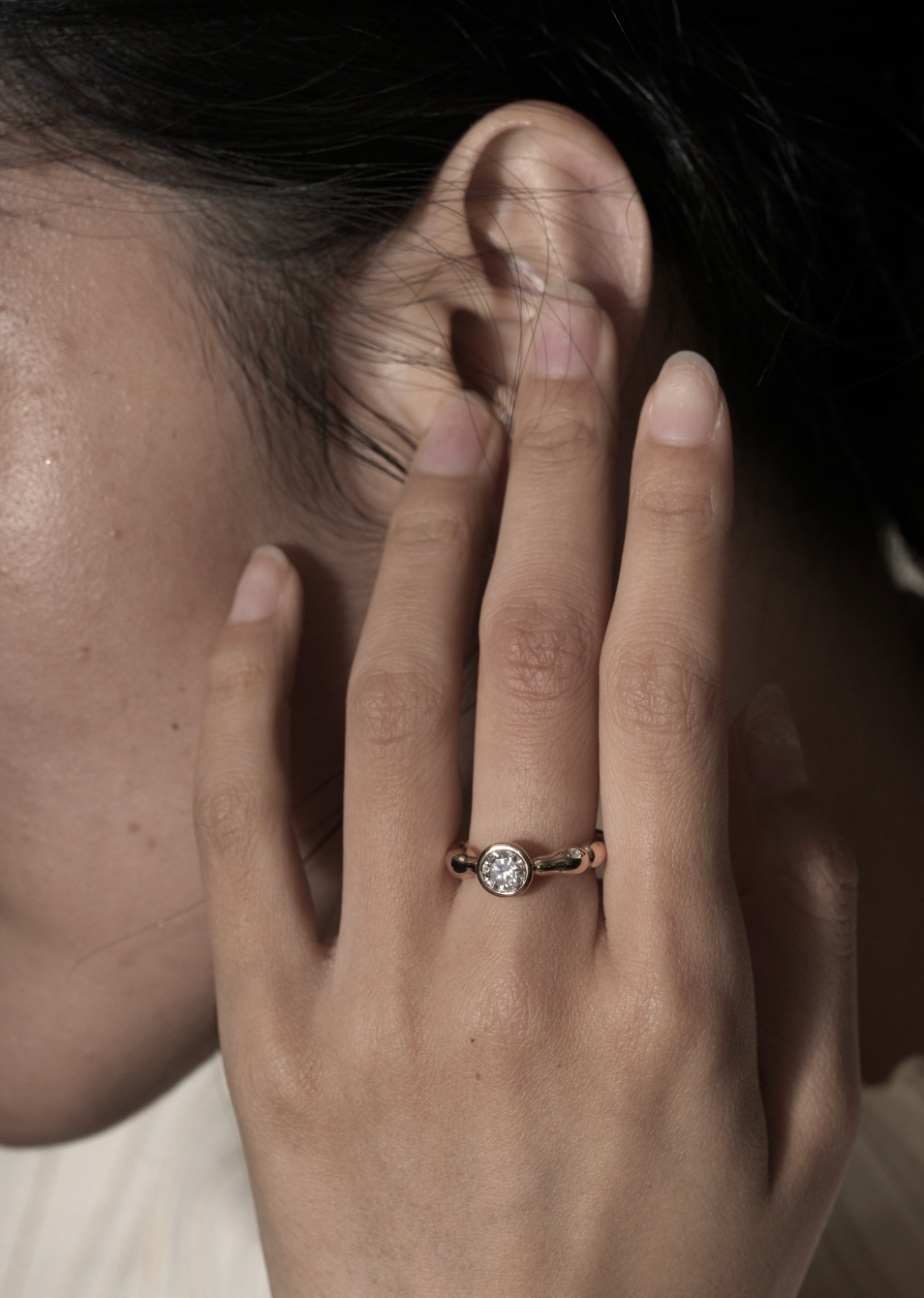Solar Moissanite ring
