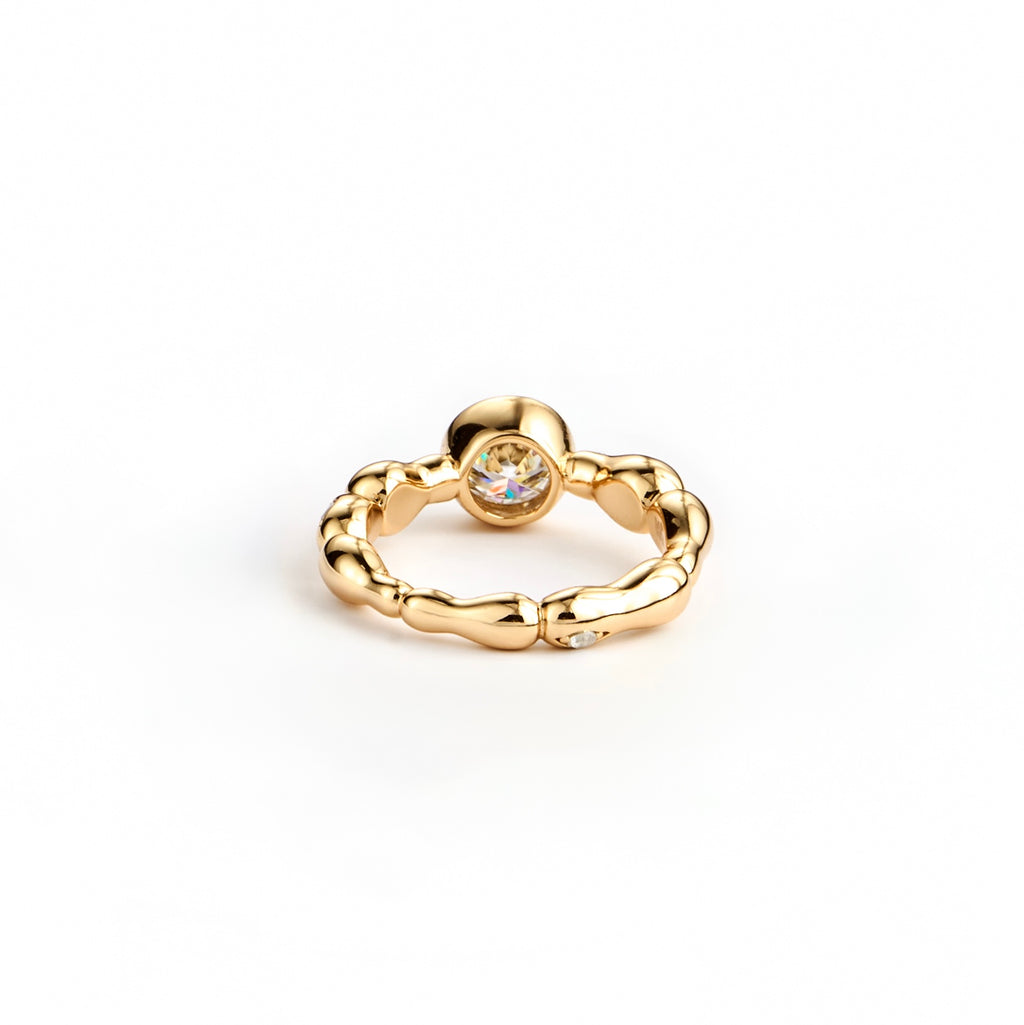 Solar Moissanite ring