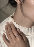 Solar Moissanite ring
