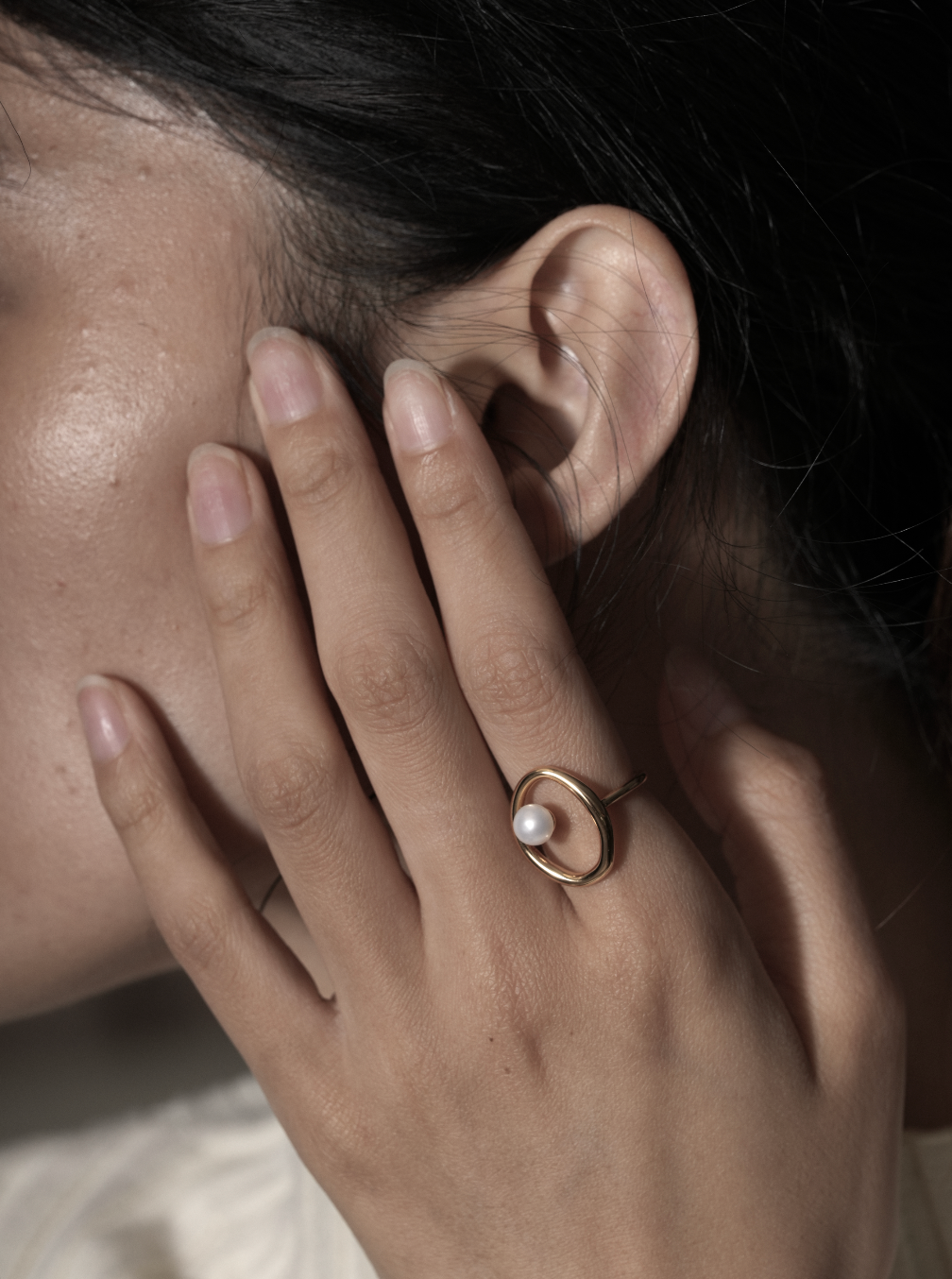 Orbit Pearl Ring